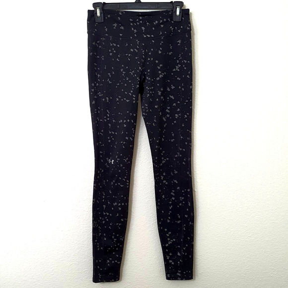 Under Armour Black Coldgear Infrared Cozy Shimmer Leggings Women's Size Small - Picture 1 of 10